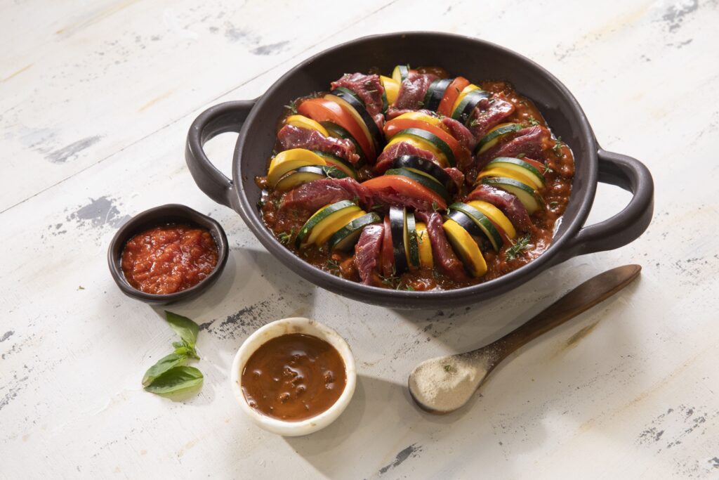 μοσχαράκι ratatouille