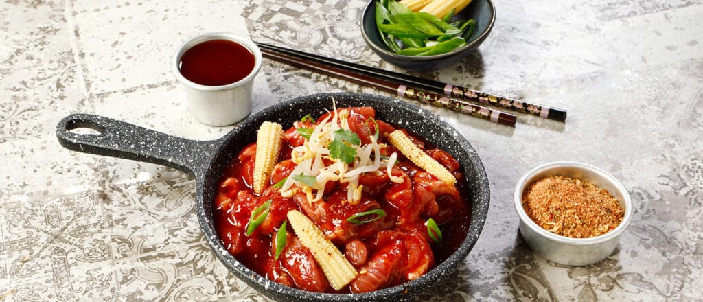 Χοιρινό stirfry γλυκόξινο